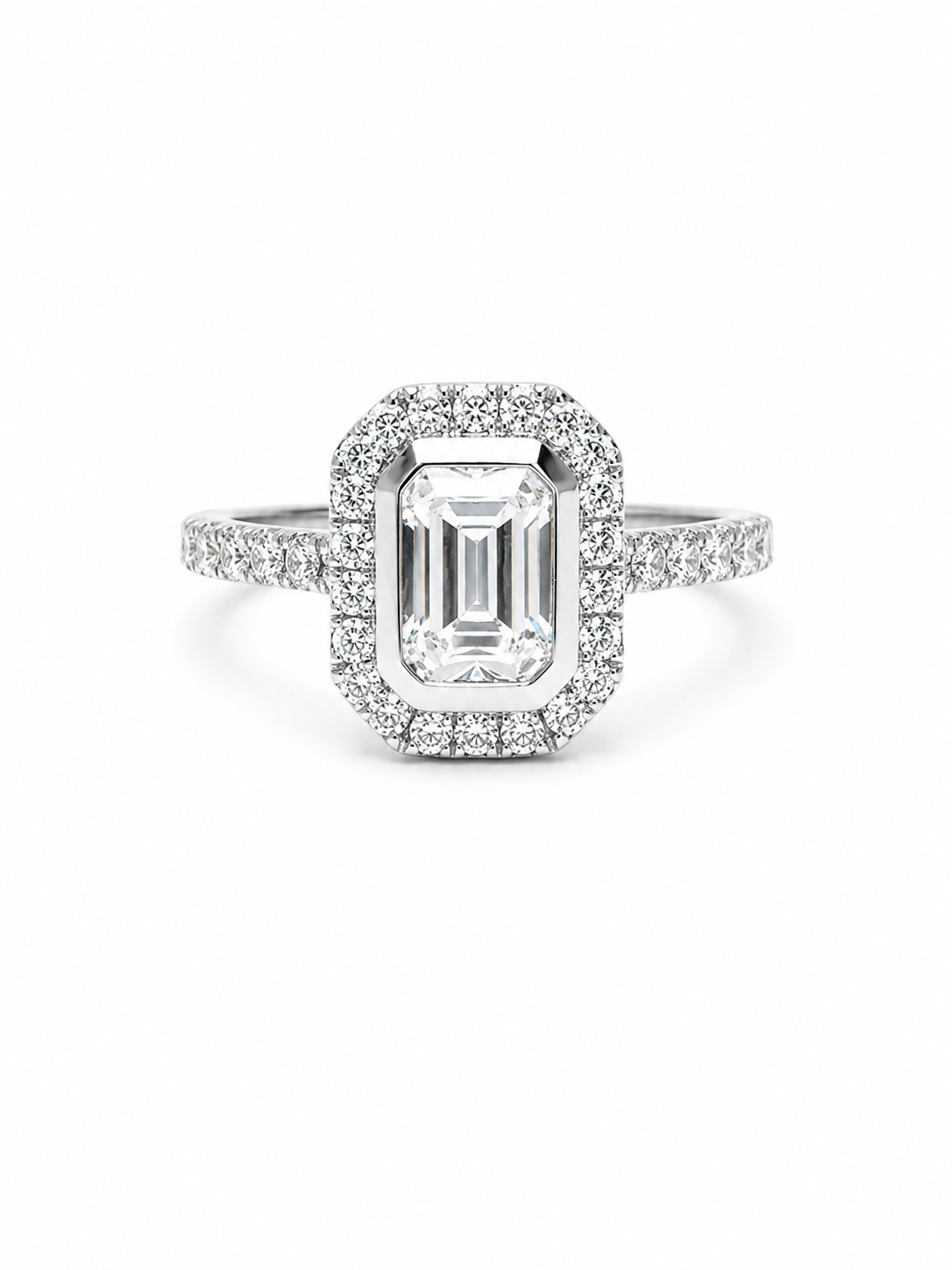 Qynexia Band 75 Pointer Lab Diamond Ring