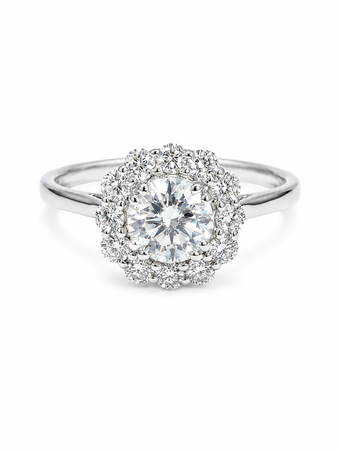 Silent Ember 48 Pointer Lab Diamond Ring
