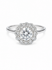 Silent Ember 48 Pointer Lab Diamond Ring