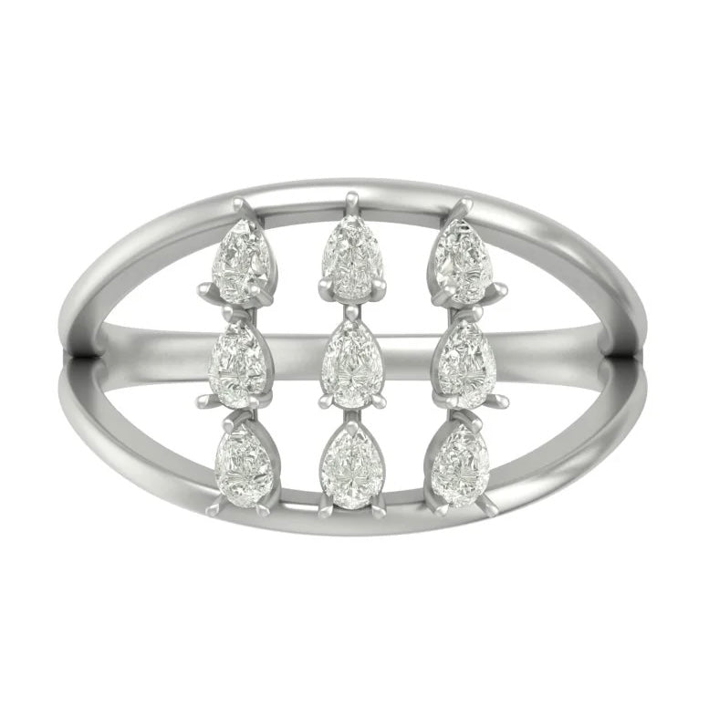 Pique lab grown diamond fancy ring