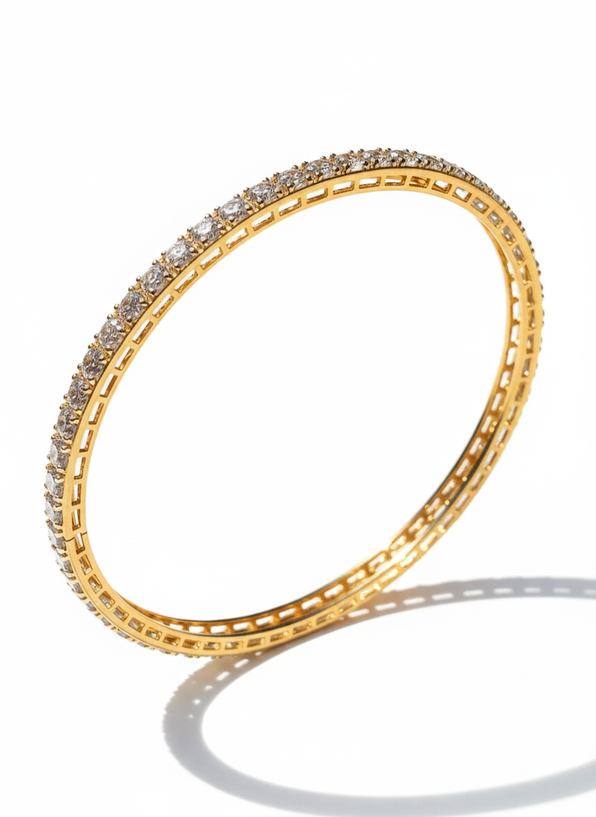 Xiaoqing Lab Diamond Bangle - Graceful Sparkle