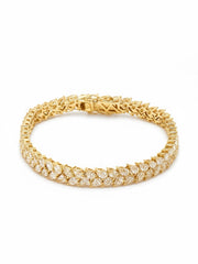 Majesty 10 Pointer Lab Diamond Bracelet - Elegant & Refined