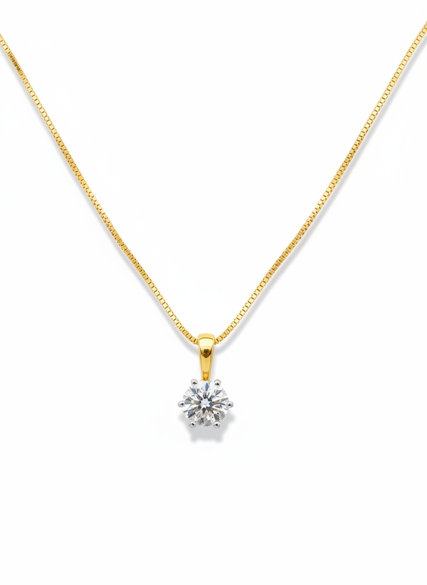Nao 50 Pointer Lab Diamond Pendant - Elegant Simplicity - Fiona Diamonds - Fiona Diamonds