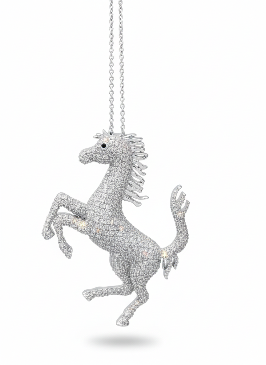 Lab Grown Diamond Percheron Pendant