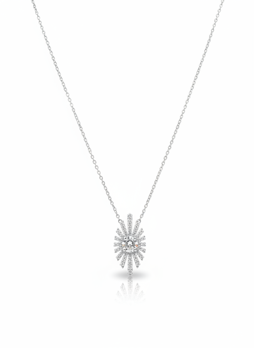 1ct Round Lab Diamond Pendant