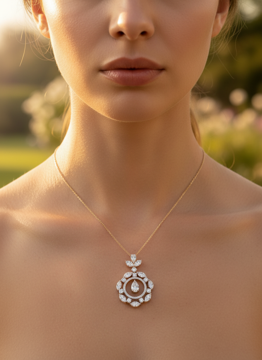 Dream Vow Lab Diamond Pendant - Fiona Diamonds - Fiona Diamonds