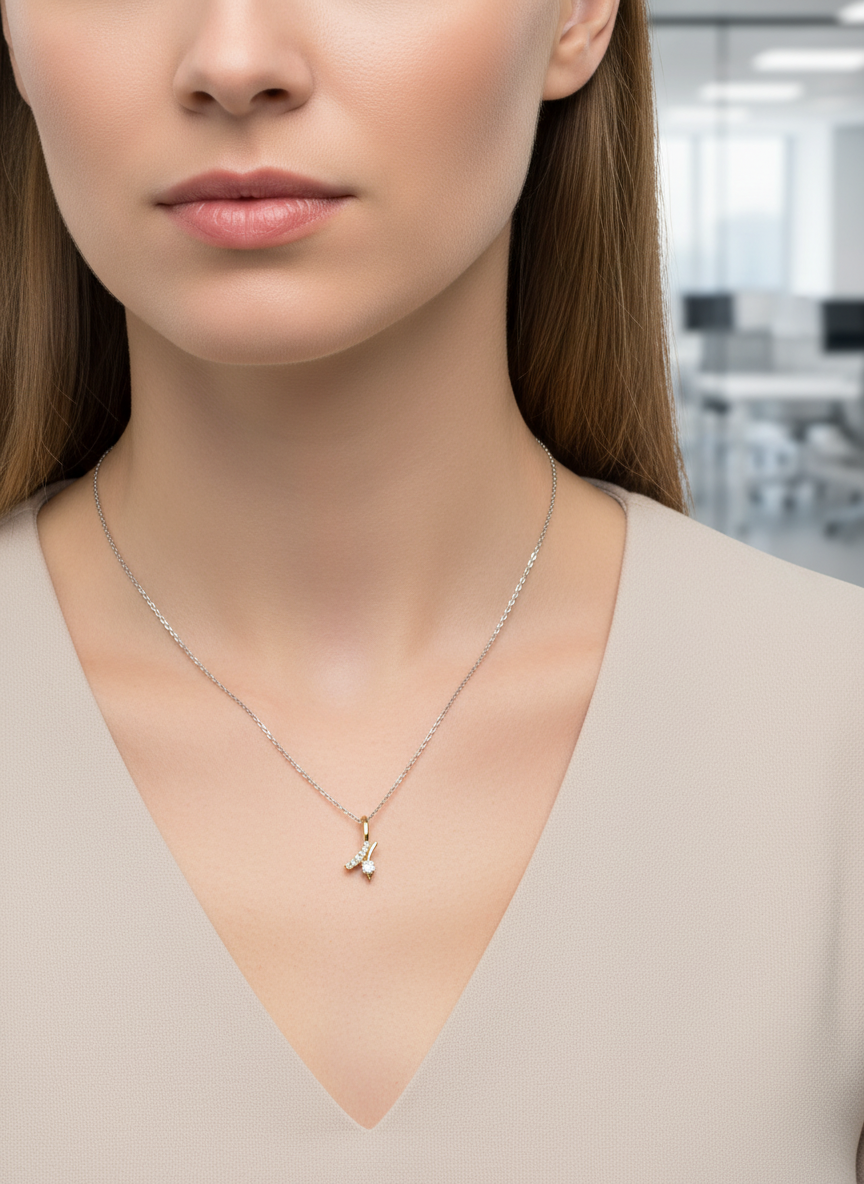 Mira Wave Lab Diamond Pendant