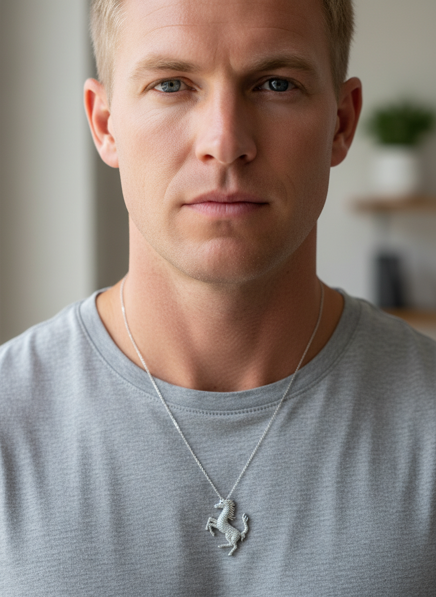 Lab Grown Diamond Percheron Pendant