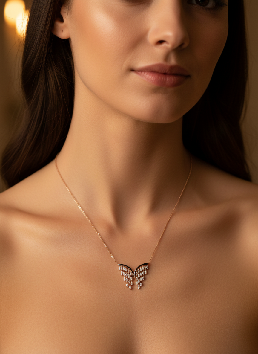 Elira Flame Lab Diamond Pendant