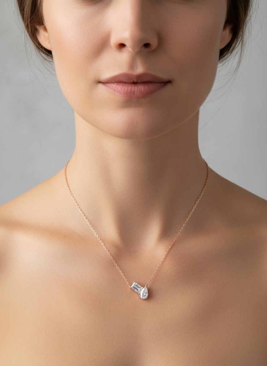 Talyra Lab Diamond Pendant – Timeless Elegance