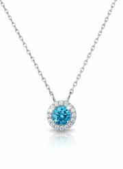 Caixia 1ct Lab Diamond Pendant - Delicate Radiance - Fiona Diamonds - Fiona Diamonds