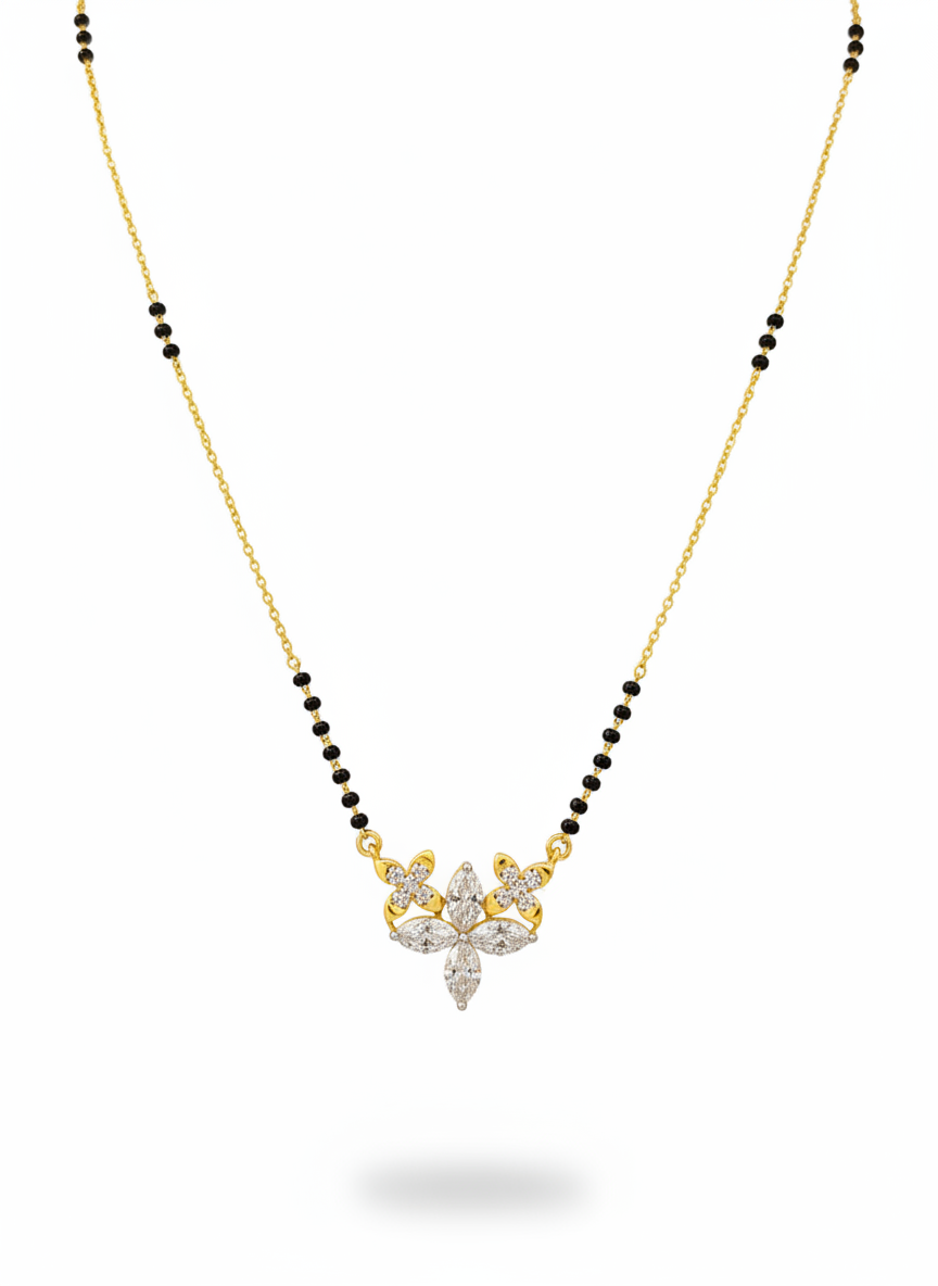 Shimmer Crest Lab Diamond Mangalsutra