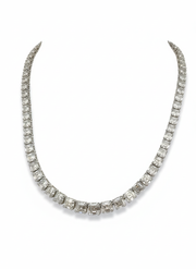 Thalindra Lab Diamond Necklace - Graceful Sophistication