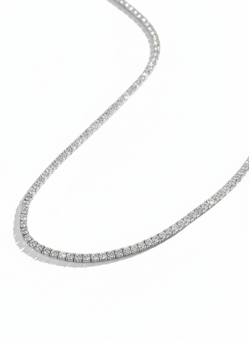 ZenNest 17 Pointer Lab Diamond Necklace - Tranquil Charm