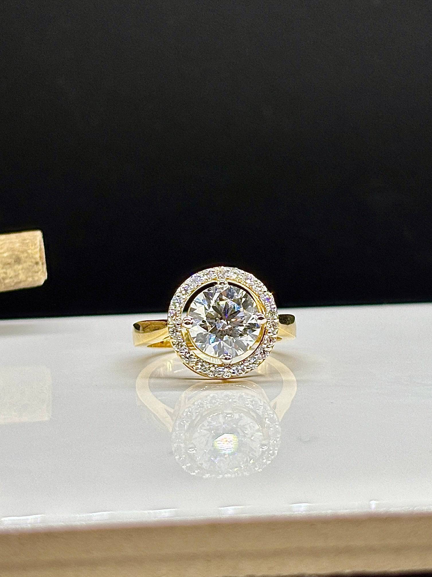 Chic 2.5ct Lab Grown Diamond Ring - Stylish & Sophisticated - Fiona Diamonds - Fiona Diamonds