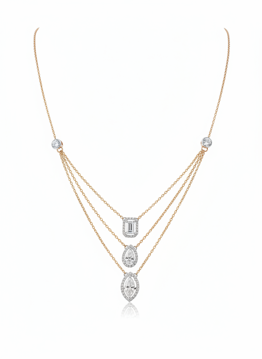 Radiant Gleam Lab Diamond Necklace