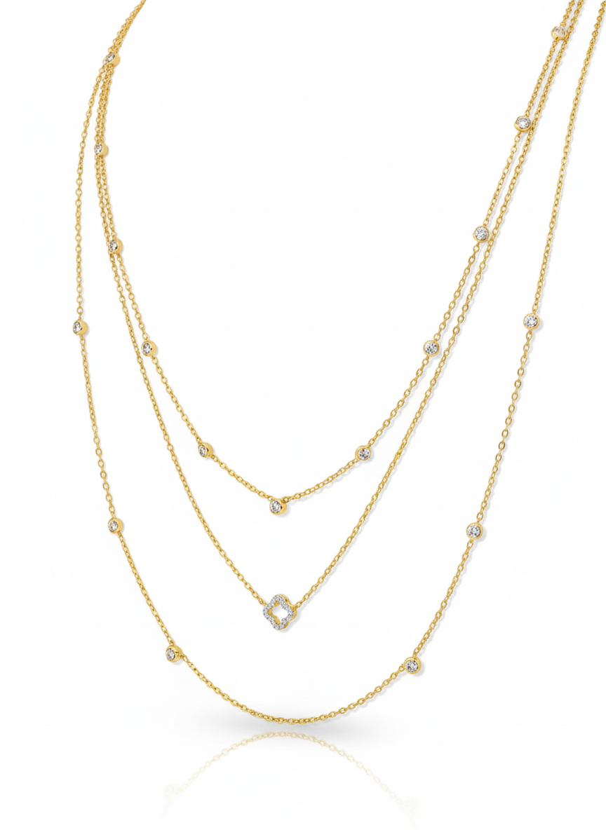 Crown Whisper Lab Diamond Necklace