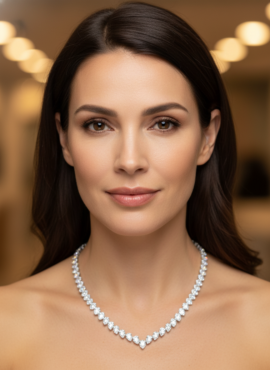 Twilight Shimmer Lab Diamond Necklace