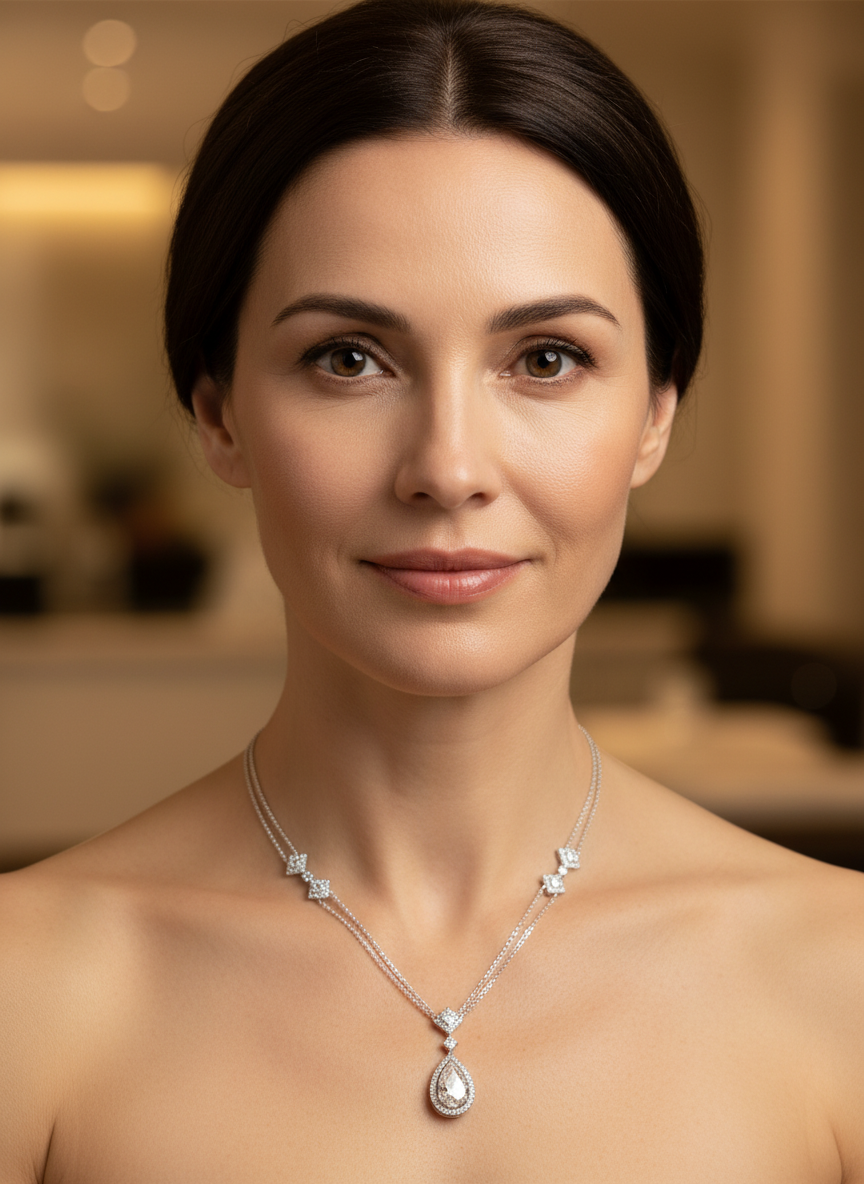 Dusk Memory Lab Diamond Necklace