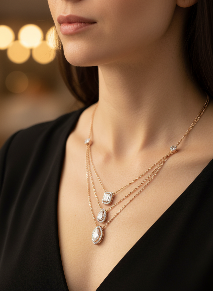 Radiant Gleam Lab Diamond Necklace