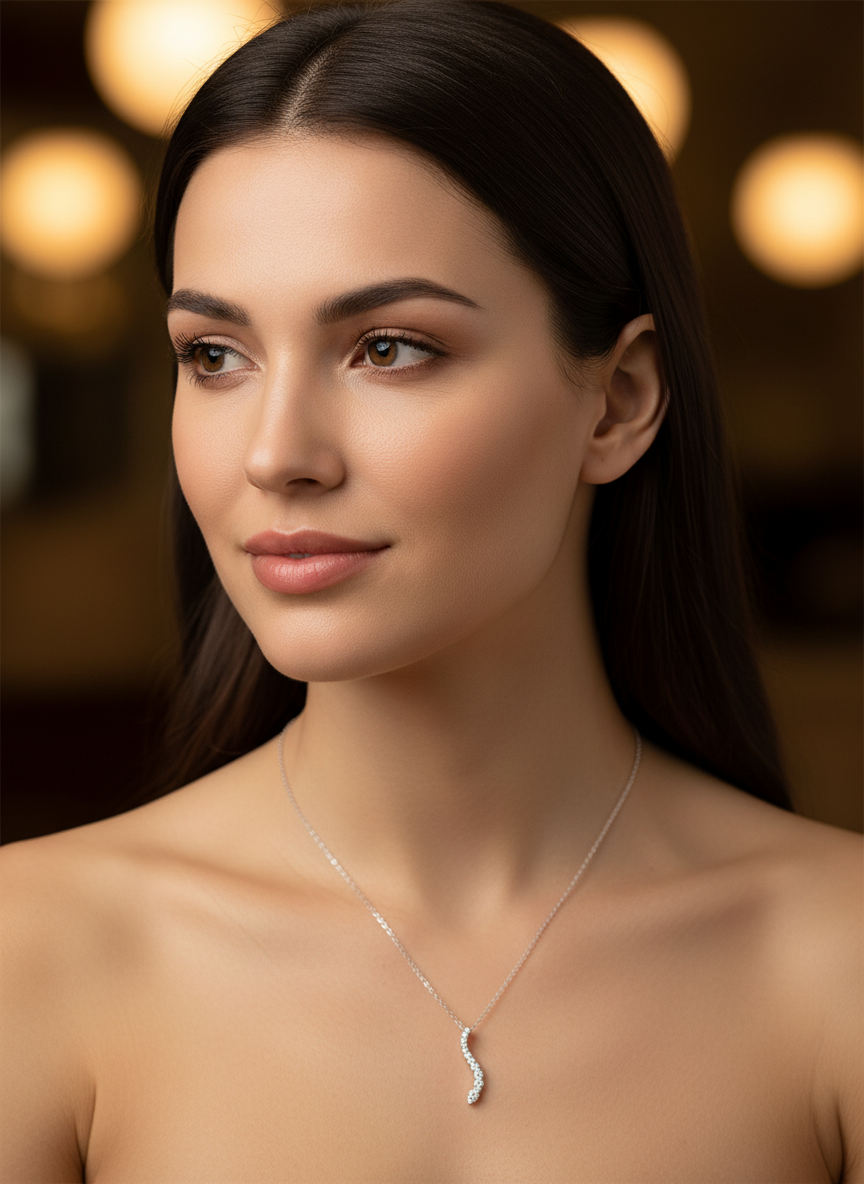 Zuri Beam Lab Diamond Necklace
