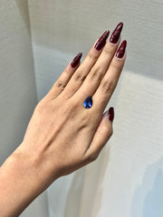 Lab Grown Light blue sapphire Pear Shape 3.42ct | Exquisite Gemstones - Fiona Diamonds - Fiona Diamonds