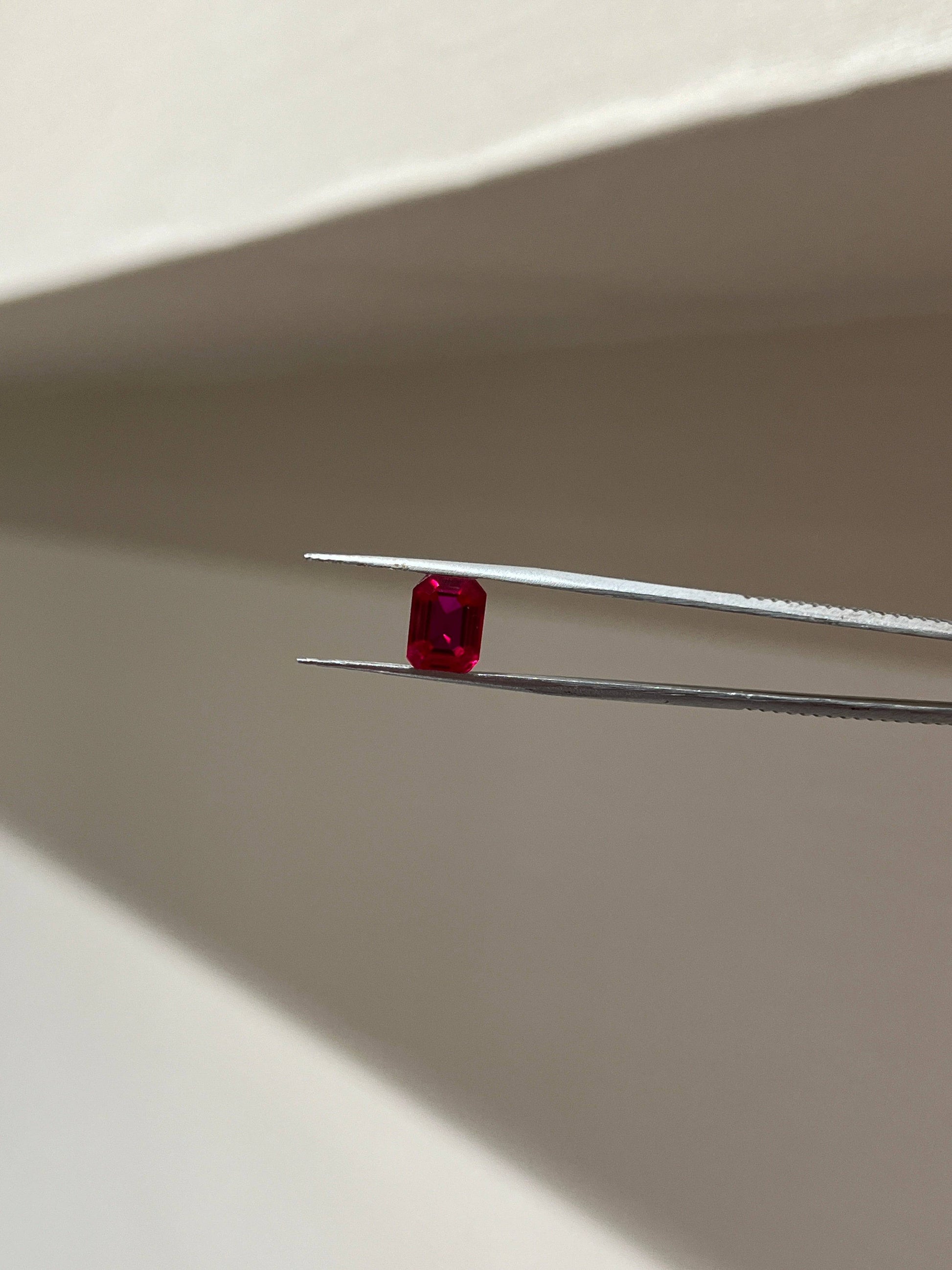 Lab Grown ruby emerald Shape 3.58ct | Exquisite Gemstones - Fiona Diamonds - Fiona Diamonds