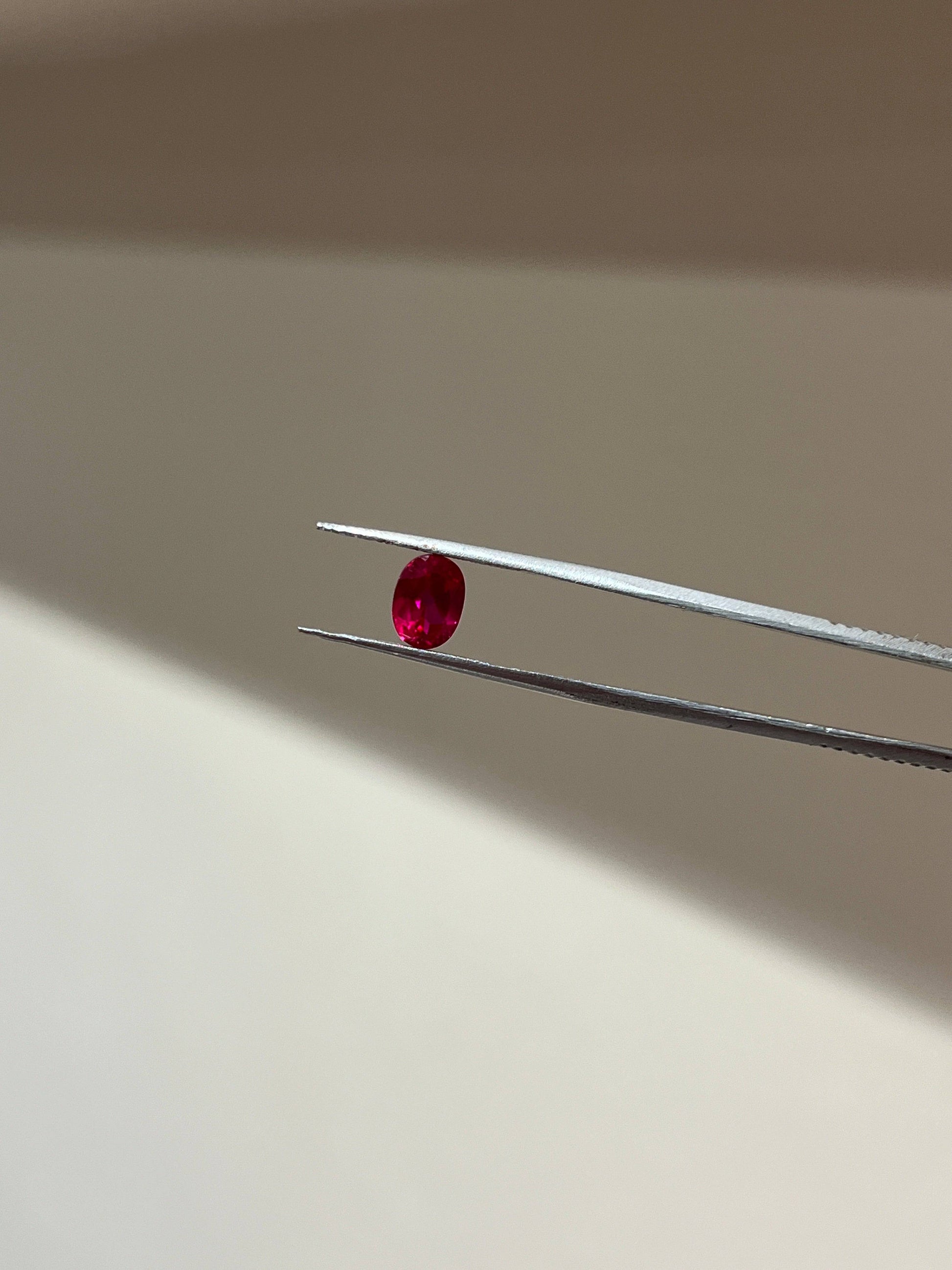 Lab Grown ruby oval Shape 1.51ct | Exquisite Gemstones - Fiona Diamonds - Fiona Diamonds