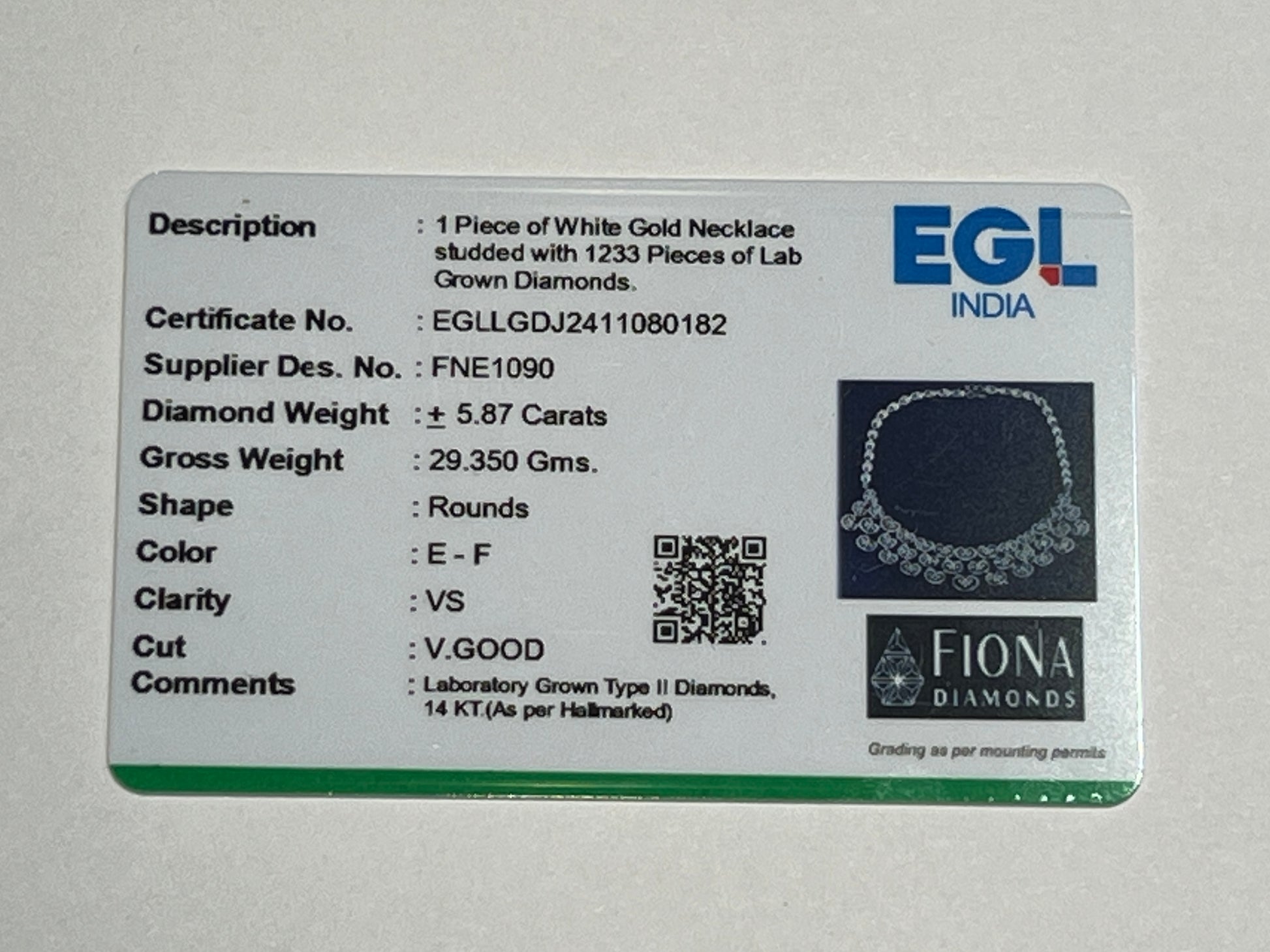 Marcelline Lab Grown Diamond Necklace – Timeless & Chic - Fiona Diamonds - Fiona Diamonds