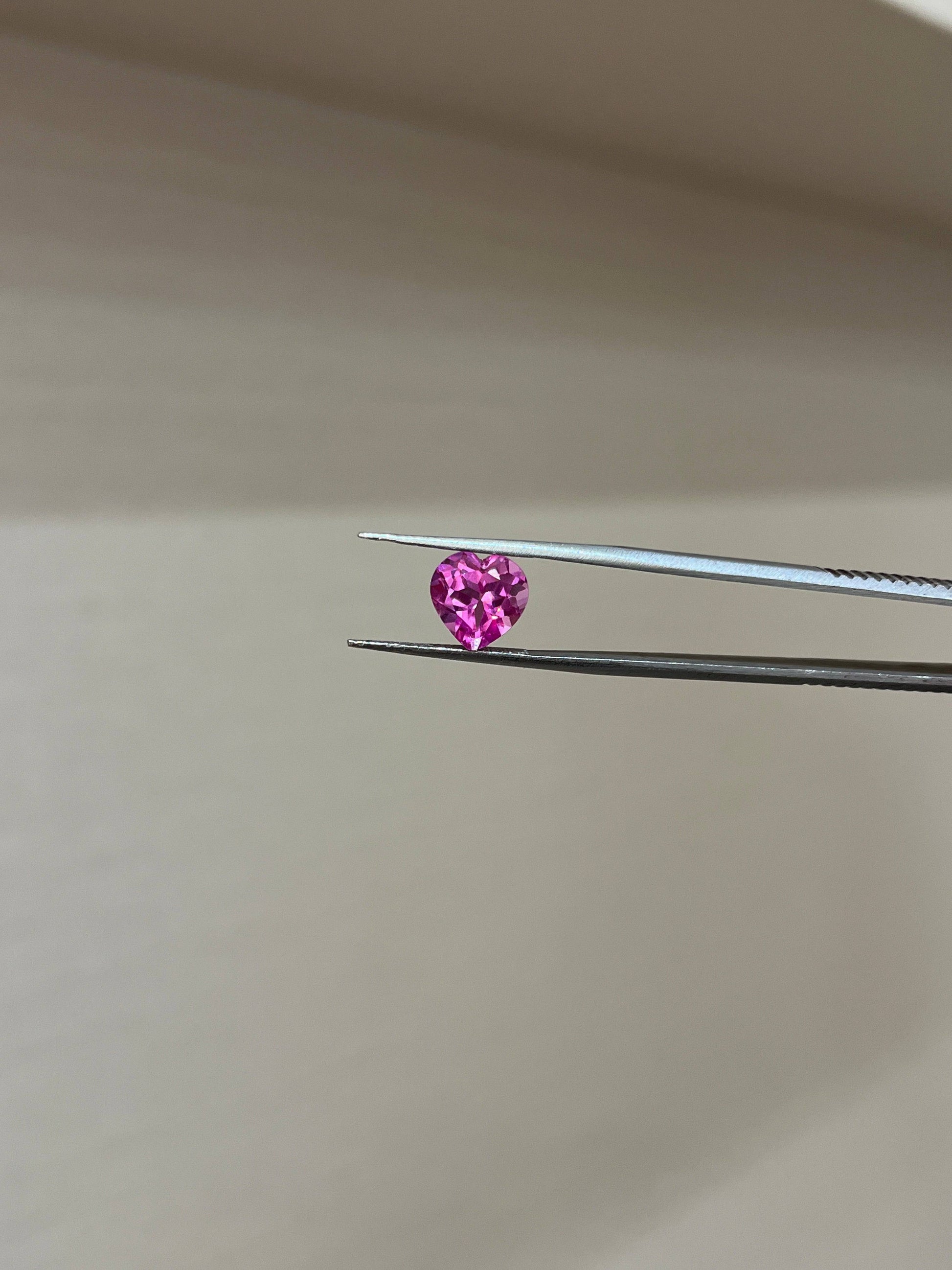 Lab Grown Pink sapphire Heart Shape 3.61ct | Exquisite Gemstones - Fiona Diamonds - Fiona Diamonds