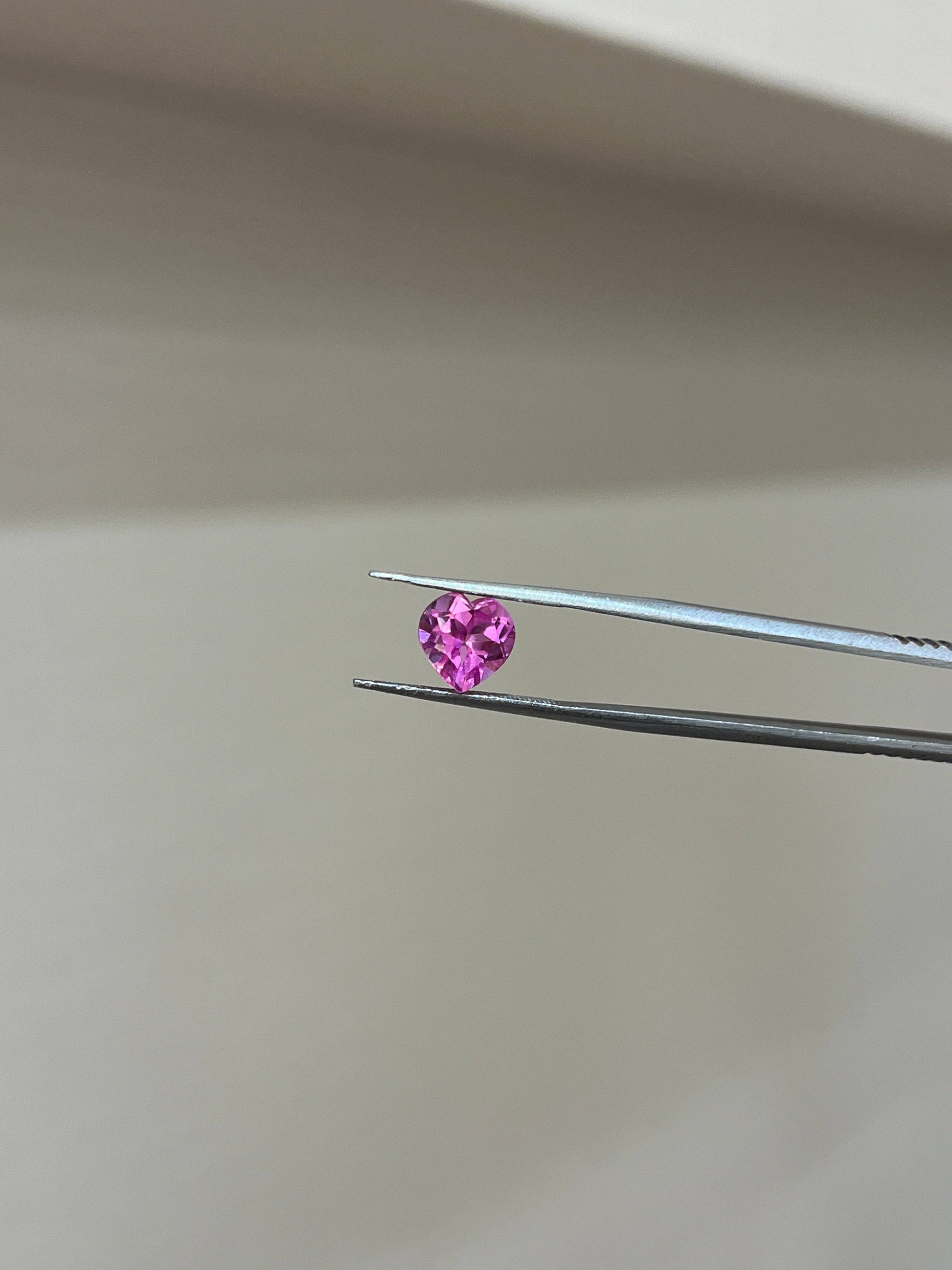 Lab Grown Pink sapphire Heart Shape 2.44ct | Exquisite Gemstones - Fiona Diamonds - Fiona Diamonds
