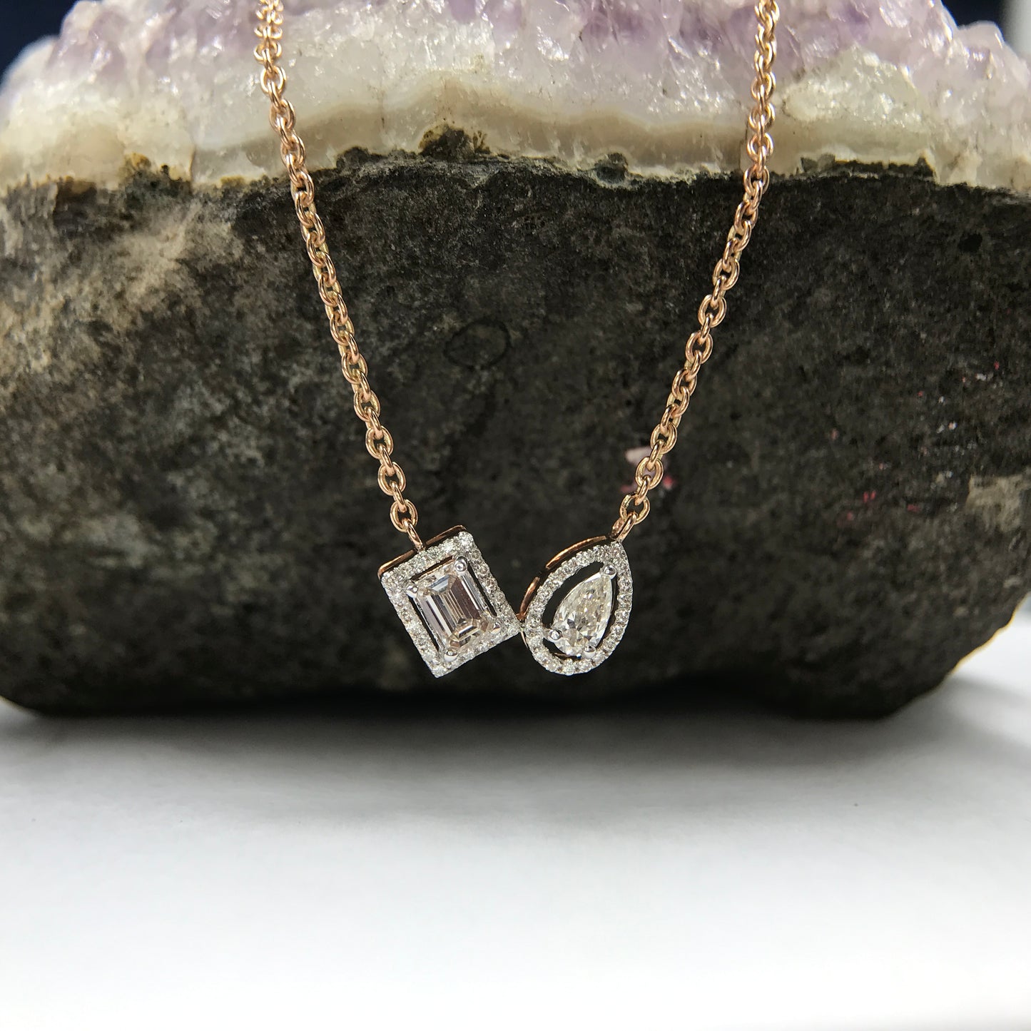Lumina lab diamond pendant design for women
