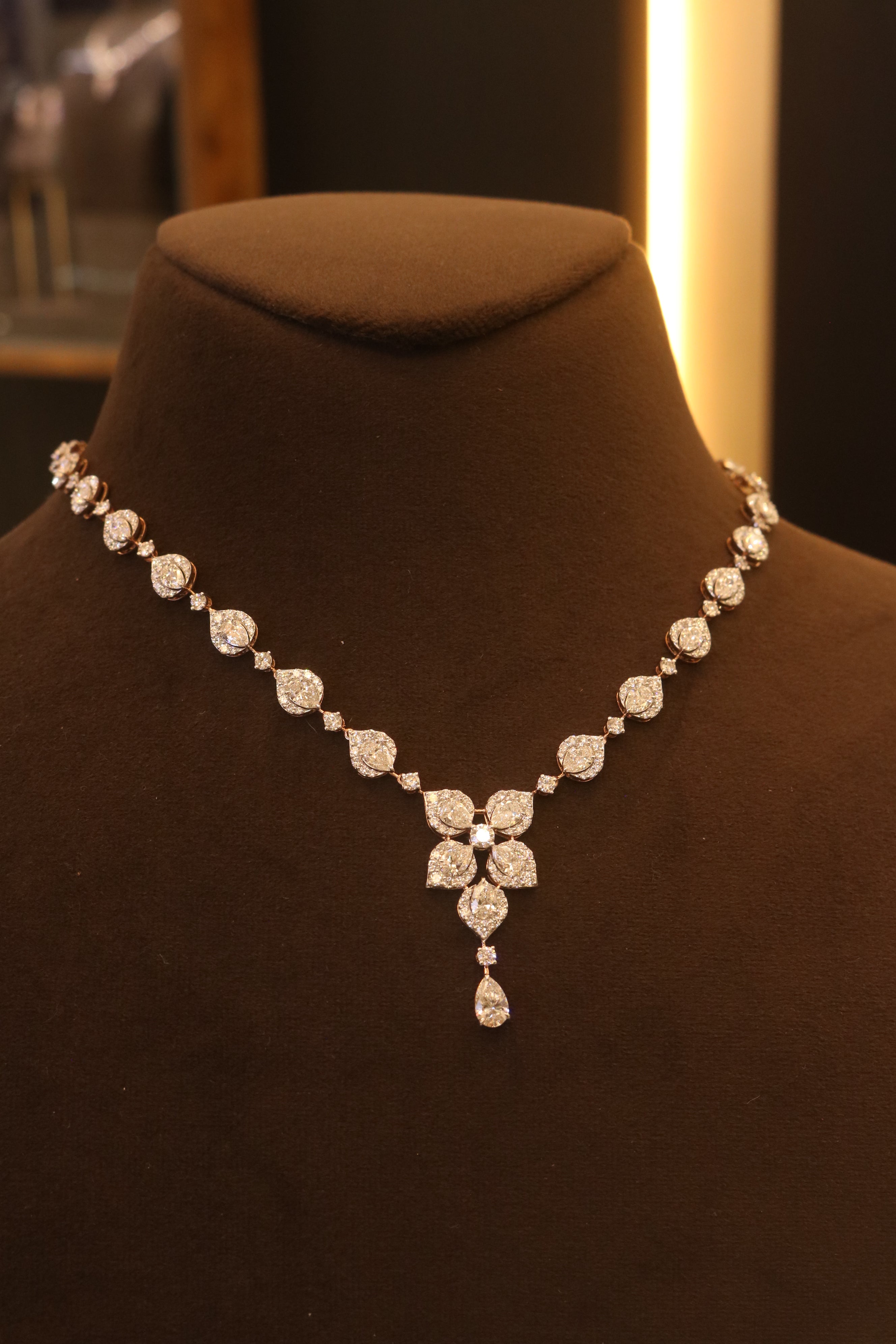 Zoravelle Lab Diamond Necklace - Graceful Luxury - Fiona Diamonds - Fiona Diamonds