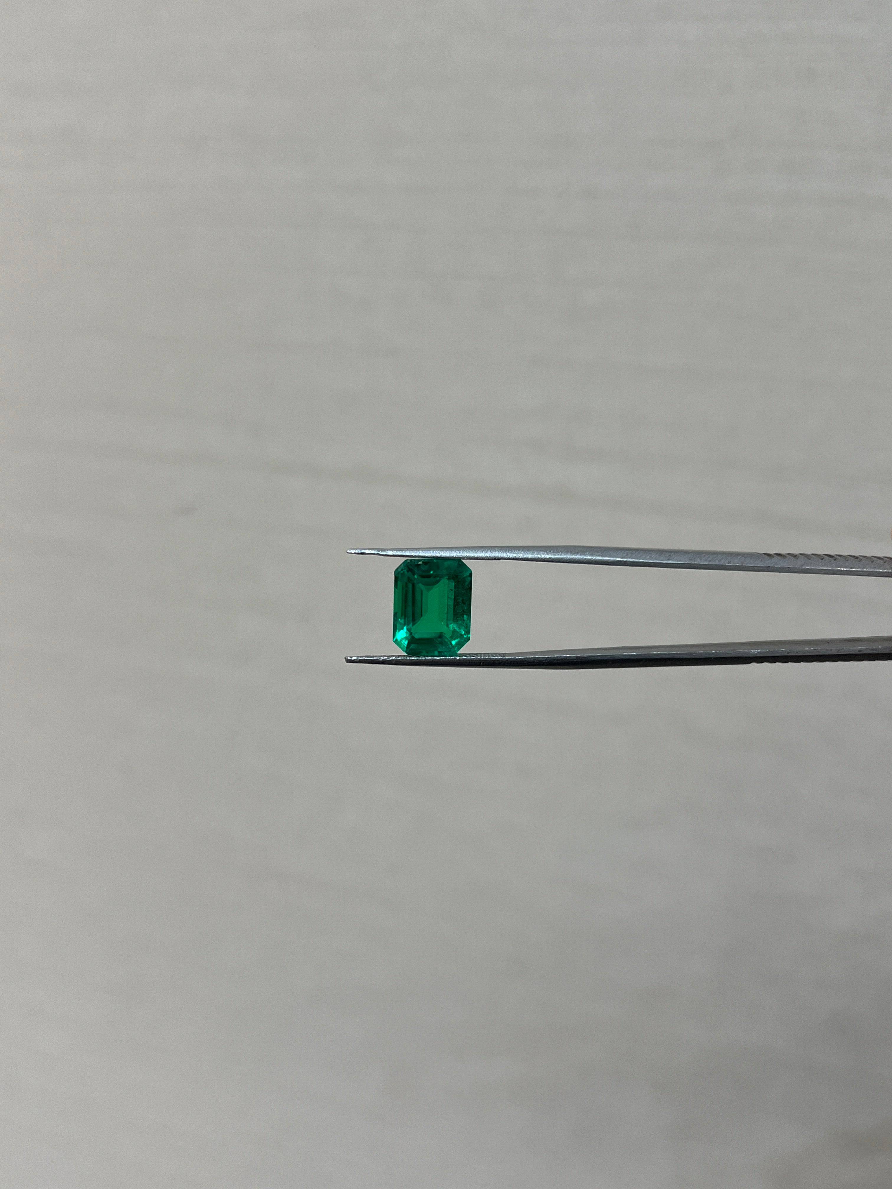 Lab Grown Colombian Emerald Emerald Shape 3.33ct | Exquisite Gemstones - Fiona Diamonds - Fiona Diamonds