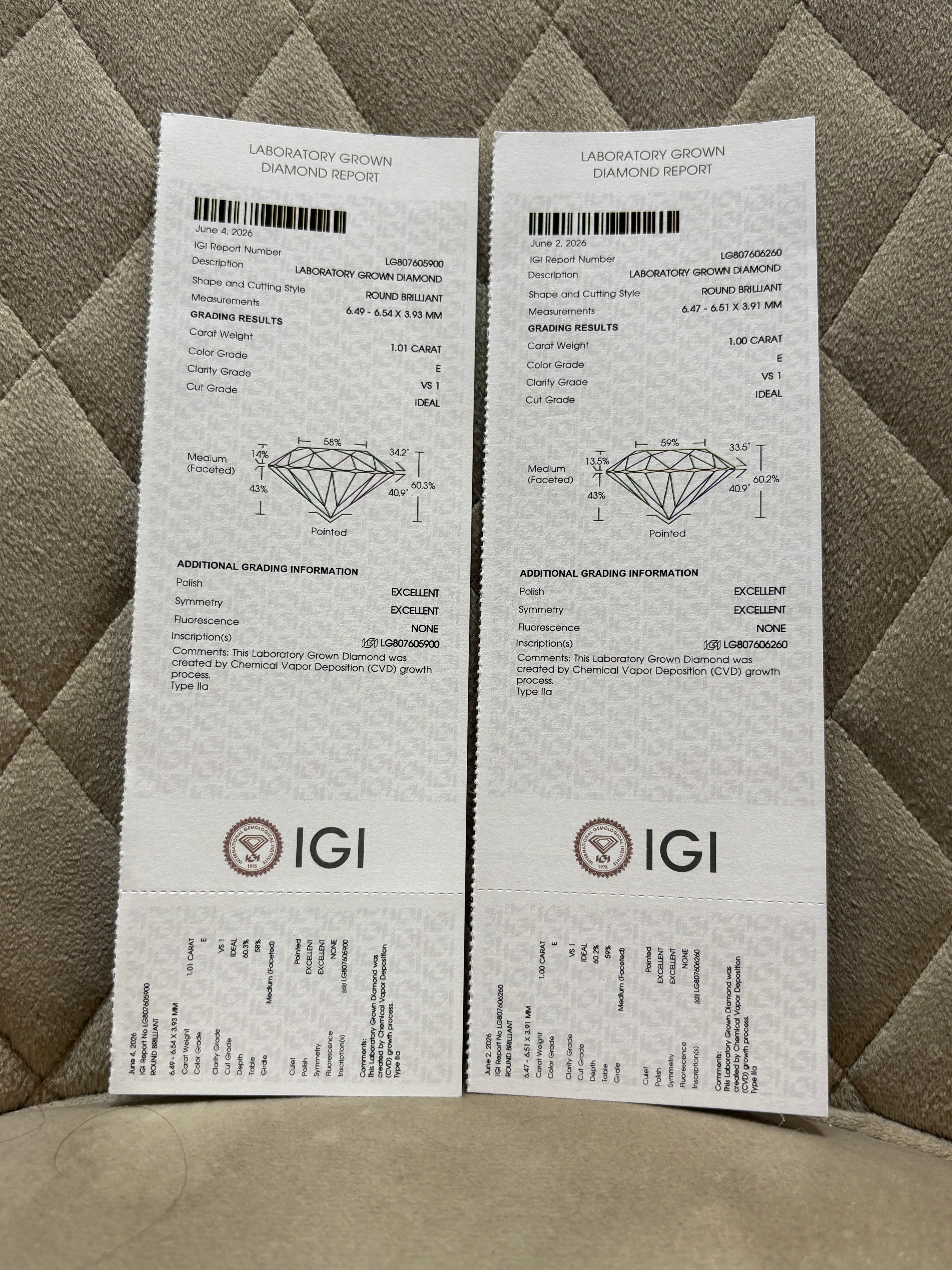Thalvyn Cres Lab Diamond Earring