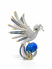 Aquila Prism Lab Diamond Brooch - Fiona Diamonds - Fiona Diamonds
