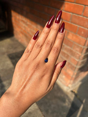 Lab Grown deep blue sapphire pear Shape 1.05ct | Exquisite Gemstones - Fiona Diamonds - Fiona Diamonds