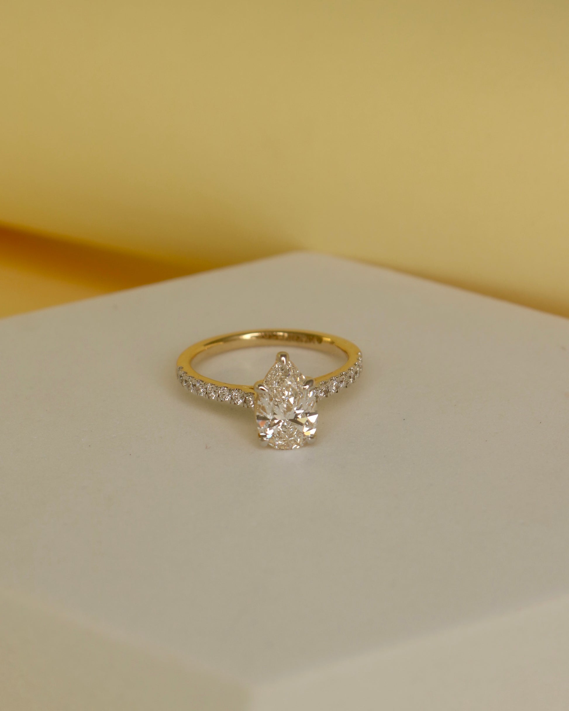 Elvielle 1.5ct Lab Grown Diamond Ring – Radiant & Chic - Fiona Diamonds - Fiona Diamonds