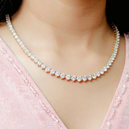  Ziaish Classic Solitaire Necklace Fiona Diamonds