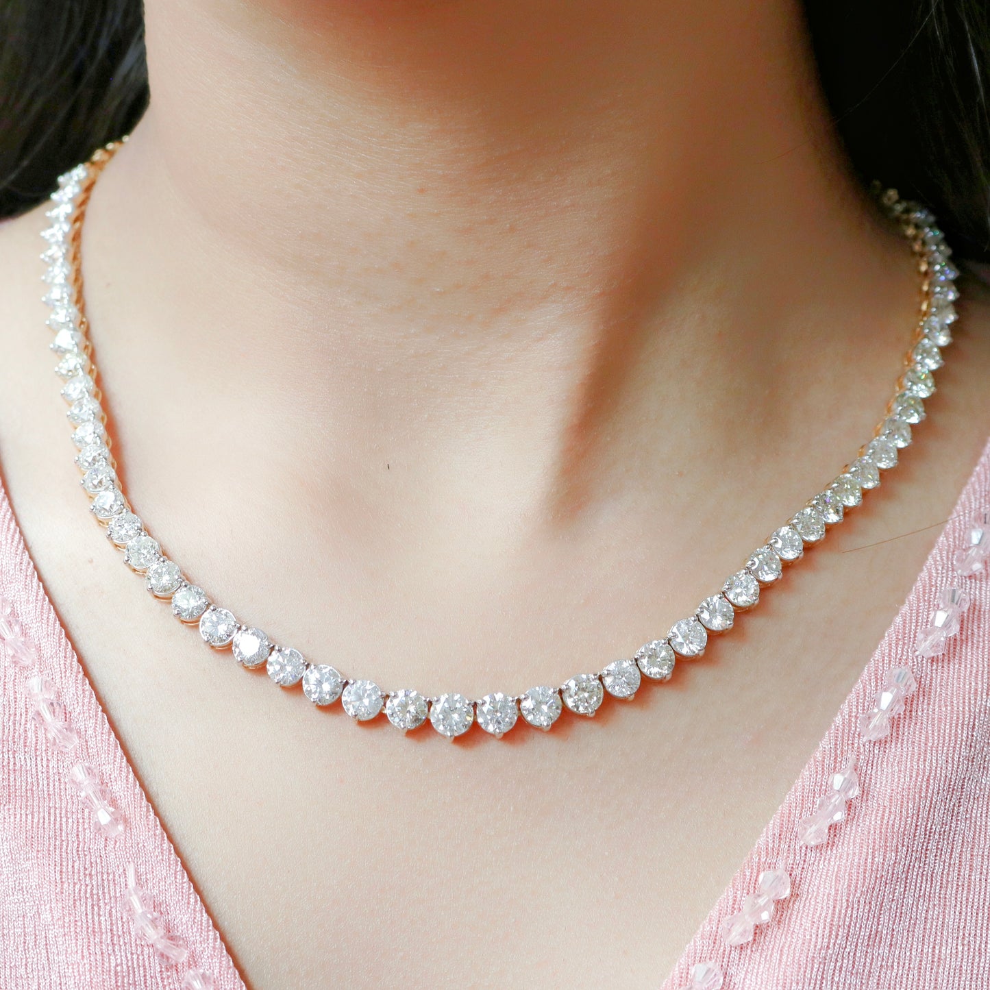 Ziaish Classic Solitaire Necklace Fiona Diamonds