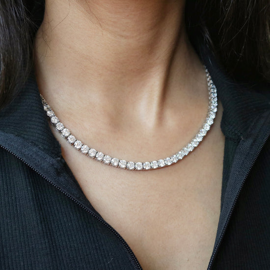 Celestia 0.30 Pointer Round Lab Diamond Necklace - Fiona Diamonds - Fiona Diamonds