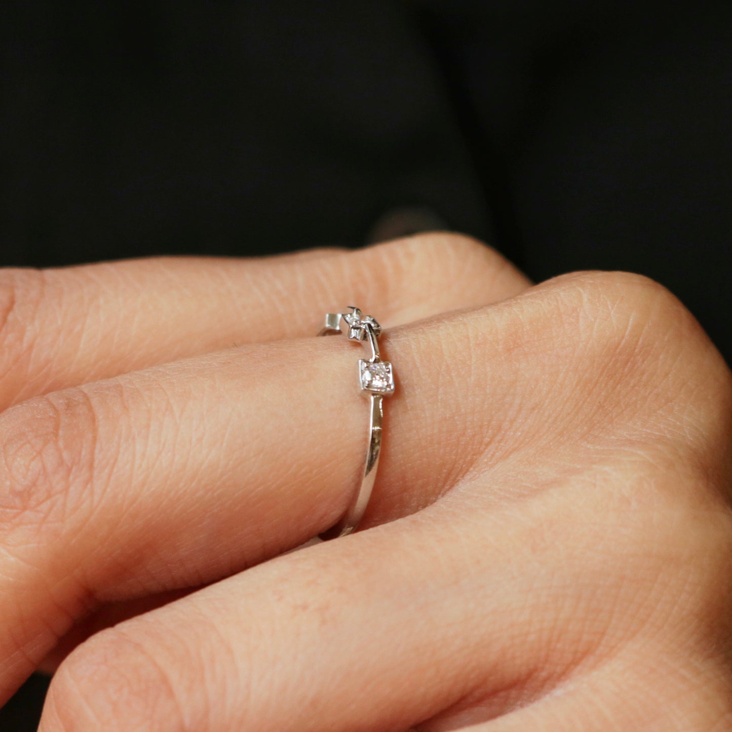 Aachal Lab Diamond Ring - Fiona Diamonds - Fiona Diamonds