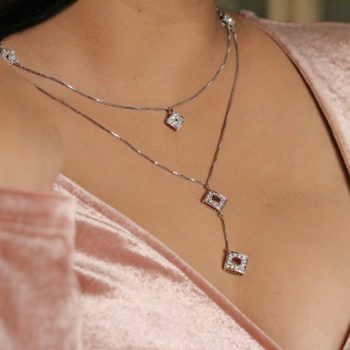 Zara Lab Diamond Necklace