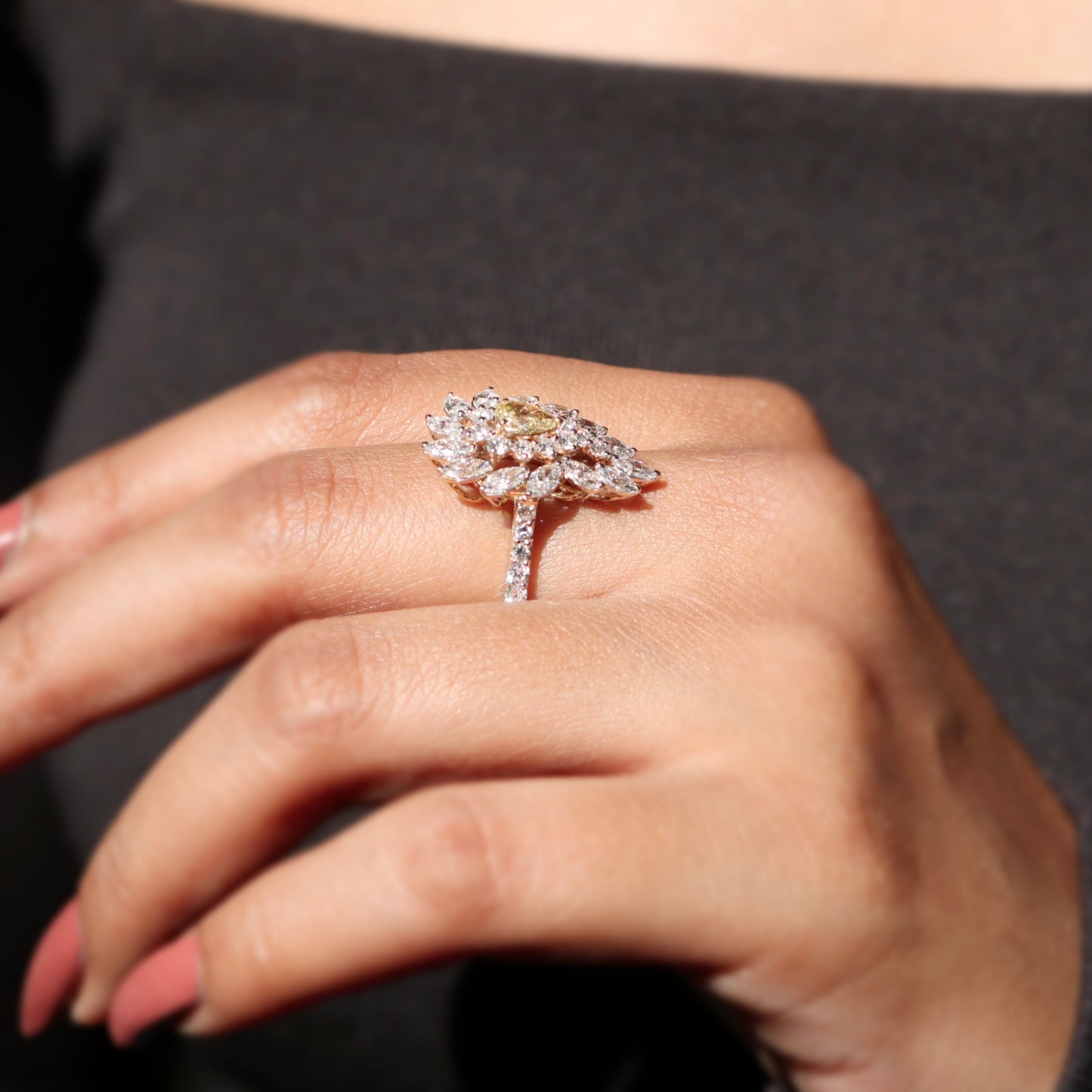 Apogea Lab Diamond Ring - Fiona Diamonds - Fiona Diamonds