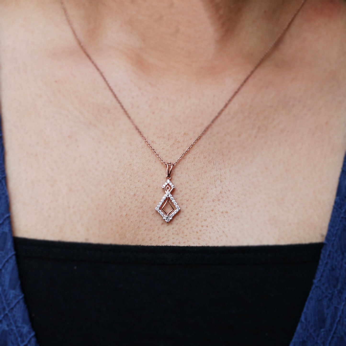 Quantic Lab Diamond Pendant - Fiona Diamonds - Fiona Diamonds