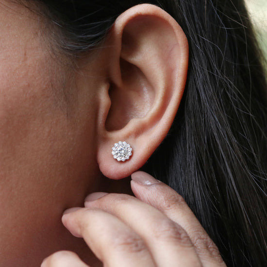 Valora 0.34 Pointer Round Lab Diamond Earring - Fiona Diamonds - Fiona Diamonds