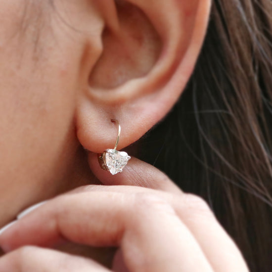 Zenovista 92 Pointer Round Lab Diamond Earring - Fiona Diamonds - Fiona Diamonds