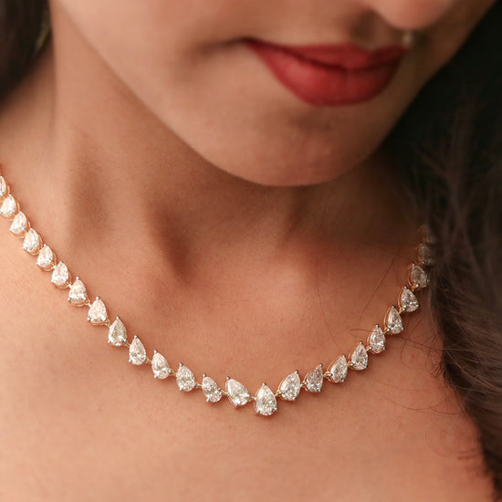 Caroline Lab Diamond Necklace - Fiona Diamonds - Fiona Diamonds