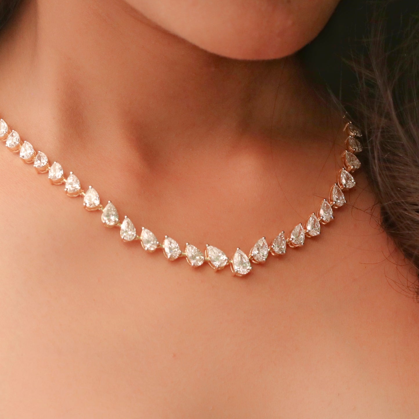 Caroline Lab Diamond Necklace - Fiona Diamonds - Fiona Diamonds