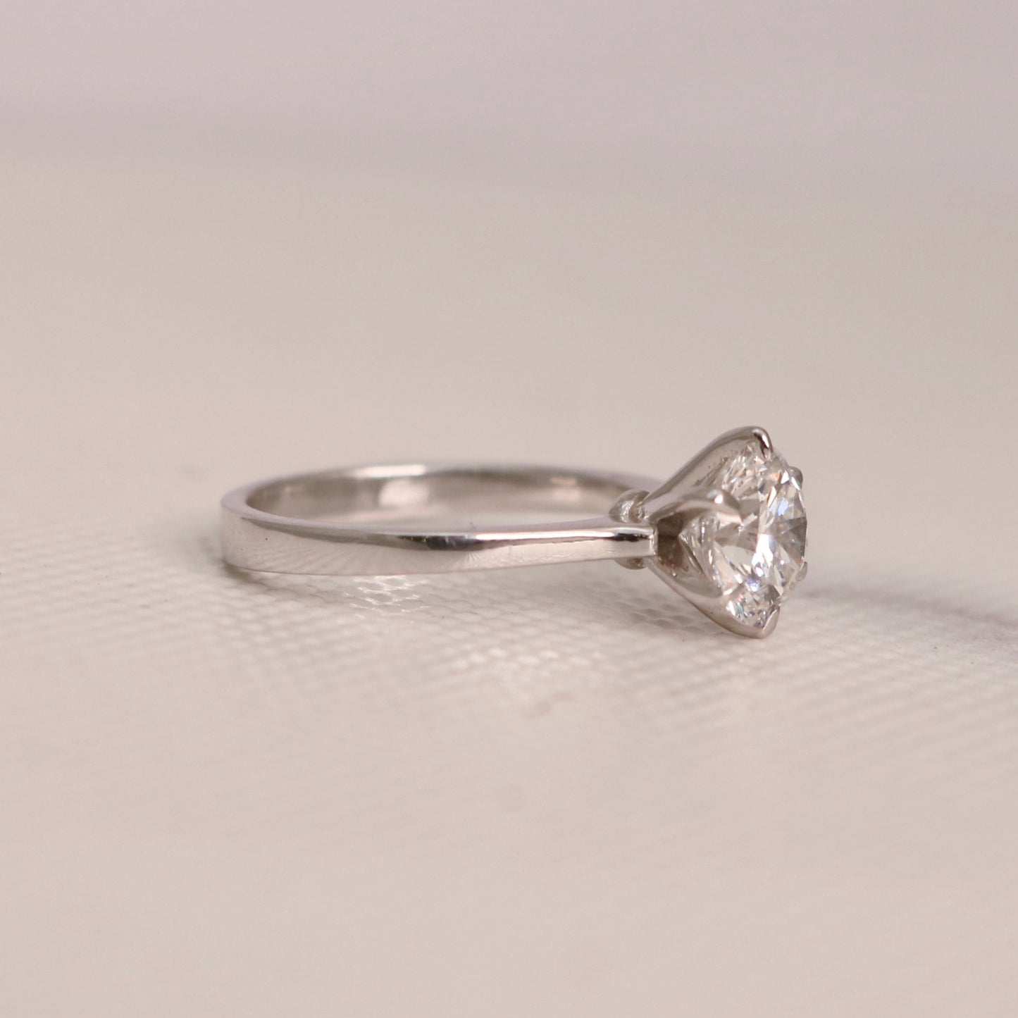 Echolite 1.5ct Round Lab Diamond Ring - Fiona Diamonds - Fiona Diamonds